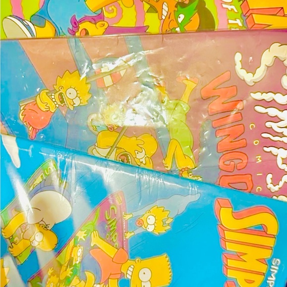 Simpsons Comic Book Lot W/Custom Sticker Pack - Picture 7 of 9